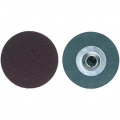 Merit Abrasives - 2" Disc Diam, 100 Grit, Aluminum Oxide Quick Change Disc - Type S Attaching System, Coated, Fine Grade, 30,000 RPM, R228 Series - Industrial Tool & Supply