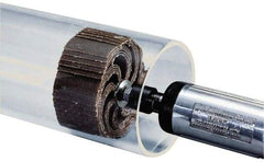 Merit Abrasives - 180 Grit, Coated, Aluminum Oxide Bore Polisher - Very Fine Grade, 8,000 RPM, Polishes Bores with 4-1/4 to 5-1/4" Diam - Industrial Tool & Supply