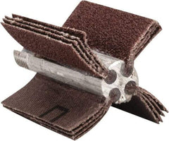 Merit Abrasives - 60 Grit, Coated, Aluminum Oxide Bore Polisher - Medium Grade, 22,000 RPM, Polishes Bores with 1 to 1-1/2" Diam - Industrial Tool & Supply