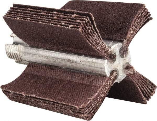 Merit Abrasives - 180 Grit, Coated, Aluminum Oxide Bore Polisher - Very Fine Grade, 22,000 RPM, Polishes Bores with 1 to 1-1/2" Diam - Industrial Tool & Supply