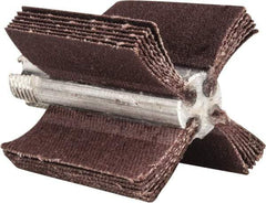 Merit Abrasives - 180 Grit, Coated, Aluminum Oxide Bore Polisher - Very Fine Grade, 22,000 RPM, Polishes Bores with 1 to 1-1/2" Diam - Industrial Tool & Supply