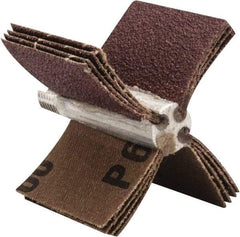 Merit Abrasives - 60 Grit, Coated, Aluminum Oxide Bore Polisher - Medium Grade, 22,000 RPM, Polishes Bores with 1-1/2 to 2" Diam - Industrial Tool & Supply