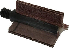 Merit Abrasives - 60 Grit, Coated, Aluminum Oxide Bore Polisher - Medium Grade, 25,000 RPM, Polishes Bores with 5/8 to 1" Diam - Industrial Tool & Supply