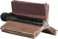 Merit Abrasives - 80 Grit, Coated, Aluminum Oxide Bore Polisher - Medium Grade, 25,000 RPM, Polishes Bores with 5/8 to 1" Diam - Industrial Tool & Supply