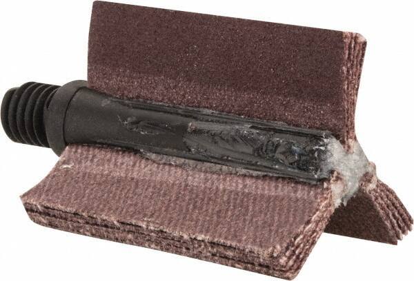 Merit Abrasives - 180 Grit, Coated, Aluminum Oxide Bore Polisher - Very Fine Grade, 25,000 RPM, Polishes Bores with 5/8 to 1" Diam - Industrial Tool & Supply