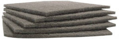 Norton - Medium Grade, Silicon Carbide Hand Pad - Gray, 6" Wide x 9" Long, Nonwoven - Industrial Tool & Supply