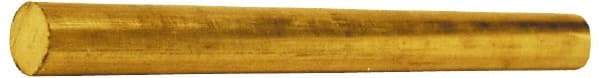 Value Collection - 7/8 Inch Diameter x 6 Ft. Long, Brass Round Rod - Alloy 360 - Industrial Tool & Supply