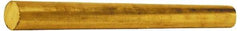 Value Collection - 7/8 Inch Diameter x 6 Ft. Long, Brass Round Rod - Alloy 360 - Industrial Tool & Supply
