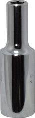 Proto - 3/8" Drive, Deep Hand Socket - 6 Points, 2-1/8" OAL, Chrome Finish - Industrial Tool & Supply