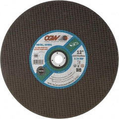 Camel Grinding Wheels - 14" 24 Grit Aluminum Oxide Cutoff Wheel - 5/32" Thick, 20mm Arbor, 5,500 Max RPM - Industrial Tool & Supply