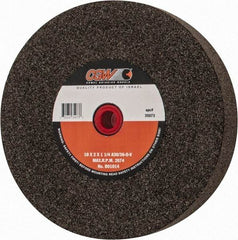 Camel Grinding Wheels - 36 Grit Aluminum Oxide Bench & Pedestal Grinding Wheel - 10" Diam x 1-1/4" Hole x 2" Thick, O Hardness, Very Coarse Grade , Bond - Industrial Tool & Supply