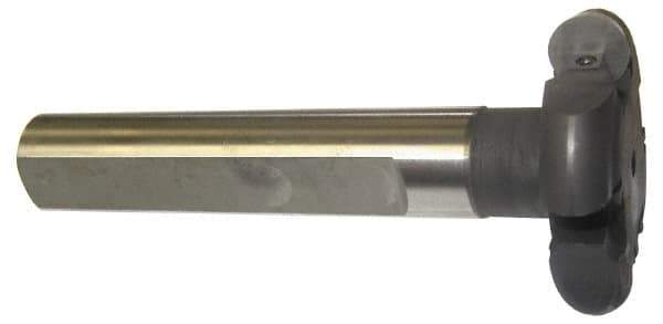 Cutting Tool Technologies - Shank Connection, 1/8" Cutting Width, 1/2" Depth of Cut, 2" Cutter Diam, Indexable Slotting Cutter - 1" Shank Diam, RT Toolholder, RPC 1(1.36) Insert - Industrial Tool & Supply