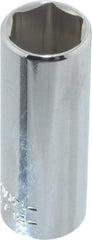 Blackhawk by Proto - 1/4" Drive, Deep Hand Socket - 6 Points, 1-15/16" OAL, Chrome Finish - Industrial Tool & Supply