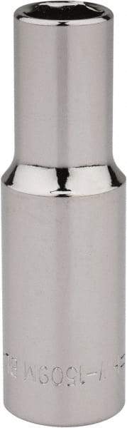 Blackhawk by Proto - 3/8" Drive, Deep Hand Socket - 6 Points, 2-7/64" OAL, Chrome Finish - Industrial Tool & Supply