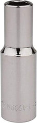 Blackhawk by Proto - 3/8" Drive, Deep Hand Socket - 6 Points, 2-7/64" OAL, Chrome Finish - Industrial Tool & Supply