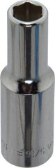 Blackhawk by Proto - 5/16", 3/8" Drive, Deep Hand Socket - 6 Points, 1-13/16" OAL, Chrome Finish - Industrial Tool & Supply