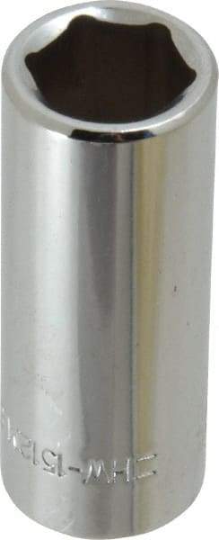 Blackhawk by Proto - 3/8" Drive, Deep Hand Socket - 6 Points, 1-13/16" OAL, Chrome Finish - Industrial Tool & Supply