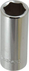 Blackhawk by Proto - 3/8" Drive, Deep Hand Socket - 6 Points, 1-13/16" OAL, Chrome Finish - Industrial Tool & Supply