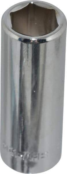 Blackhawk by Proto - 7/16", 3/8" Drive, Deep Hand Socket - 6 Points, 1-13/16" OAL, Chrome Finish - Industrial Tool & Supply