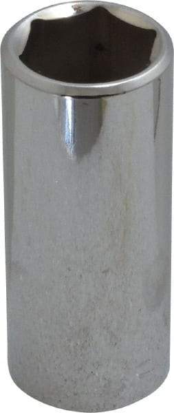 Blackhawk by Proto - 3/8" Drive, Deep Hand Socket - 6 Points, 2-13/64" OAL, Chrome Finish - Industrial Tool & Supply