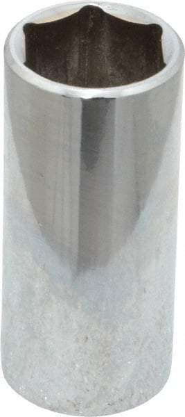 Blackhawk by Proto - 3/8" Drive, Deep Hand Socket - 6 Points, 2-13/64" OAL, Chrome Finish - Industrial Tool & Supply