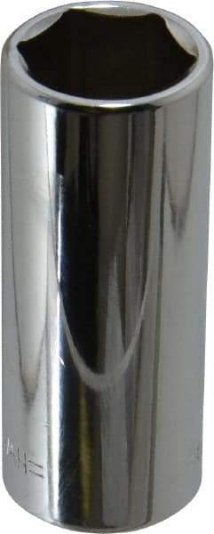 Blackhawk by Proto - 5/8", 3/8" Drive, Deep Hand Socket - 6 Points, 2-3/32" OAL, Chrome Finish - Industrial Tool & Supply