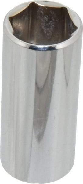 Blackhawk by Proto - 13/16", 3/8" Drive, Deep Hand Socket - 6 Points, 2-1/2" OAL, Chrome Finish - Industrial Tool & Supply
