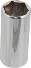 Blackhawk by Proto - 13/16", 3/8" Drive, Deep Hand Socket - 6 Points, 2-1/2" OAL, Chrome Finish - Industrial Tool & Supply