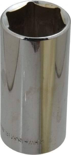 Blackhawk by Proto - 1", 3/8" Drive, Deep Hand Socket - 6 Points, 2-3/4" OAL, Chrome Finish - Industrial Tool & Supply