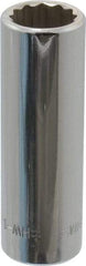 Blackhawk by Proto - 3/8" Drive, Deep Hand Socket - 12 Points, 1-13/16" OAL, Chrome Finish - Industrial Tool & Supply