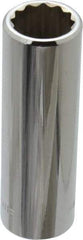 Blackhawk by Proto - 3/8" Drive, Deep Hand Socket - 12 Points, 2-3/4" OAL, Chrome Finish - Industrial Tool & Supply