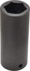 Blackhawk by Proto - 1/2" Drive 1" Deep Impact Socket - 6 Points, 3-1/2" OAL - Industrial Tool & Supply