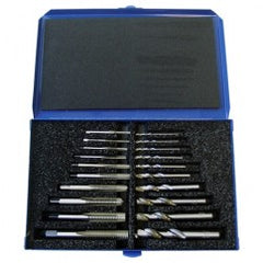 20 Piece Set Hand Tap and 118 Degree Screw Machine Drills - Industrial Tool & Supply