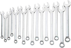 Proto - 16 Piece, 1-5/16" to 2-1/2", 12 Point Combination Wrench Set - Inch Measurement Standard, Satin Finish, Comes in Box - Industrial Tool & Supply