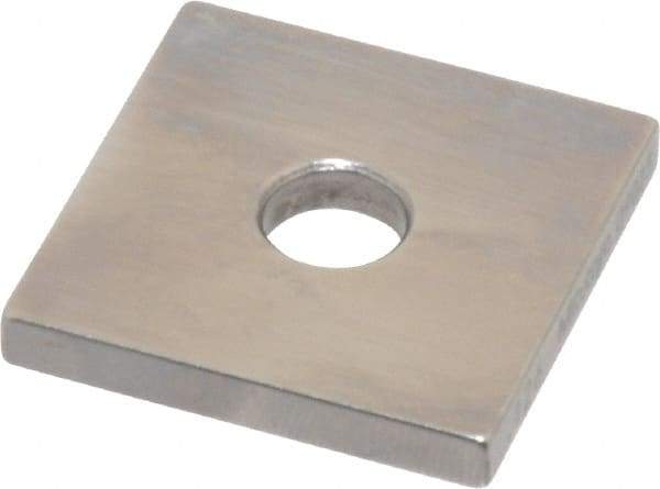 Mitutoyo - 0.126" Square Steel Gage Block - Accuracy Grade 0, Includes Certificate of Inspection - Industrial Tool & Supply
