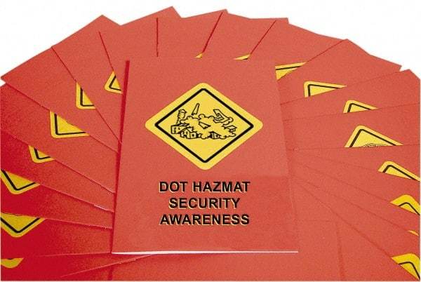 Marcom - DOT HazMat Security Awareness Training Booklet - English, Regulatory Compliance Series - Industrial Tool & Supply