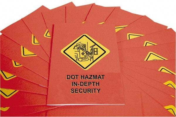 Marcom - DOT In-Depth HazMat Security Training Training Booklet - English, Regulatory Compliance Series - Industrial Tool & Supply