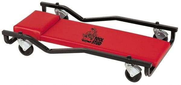 Whiteside - 400 Lb Capacity, 4 Wheel Extra Wide Creeper - Steel, 40" Long x 4" Overall Height x 20" Wide - Industrial Tool & Supply