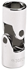 Blackhawk by Proto - 3/8" Drive, Standard Hand Socket - 6 Points, 1-51/64" OAL, Alloy Steel, Chrome Finish - Industrial Tool & Supply