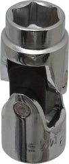 Blackhawk by Proto - 3/8" Drive, Standard Hand Socket - 6 Points, 1-51/64" OAL, Alloy Steel, Chrome Finish - Industrial Tool & Supply