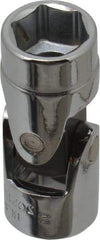 Blackhawk by Proto - 3/8" Drive, Standard Hand Socket - 6 Points, 1-29/32" OAL, Alloy Steel, Chrome Finish - Industrial Tool & Supply
