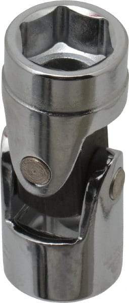 Blackhawk by Proto - 1/2", 3/8" Drive, Standard Hand Socket - 6 Points, 1-51/64" OAL, Alloy Steel, Chrome Finish - Industrial Tool & Supply