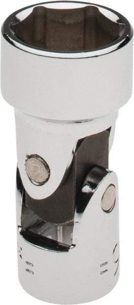 Blackhawk by Proto - 11/16", 3/8" Drive, Standard Hand Socket - 6 Points, 1-29/32" OAL, Alloy Steel, Chrome Finish - Industrial Tool & Supply