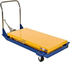 Vestil - 1,000 Lb Capacity Manual Scissor Lift - 9" to 42-1/2" Lift Height, 48" Platform Length x 24" Platform Width - Industrial Tool & Supply