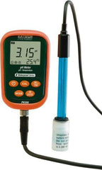 Extech - -2 to 19.99 pH, pH/mV/Temp Meter - 212°F - Industrial Tool & Supply
