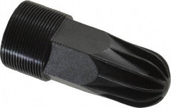 Guardair - Blow Gun Safety Rubber - 1/4 NPT, 1-3/4" Hose Length, Zinc - Industrial Tool & Supply