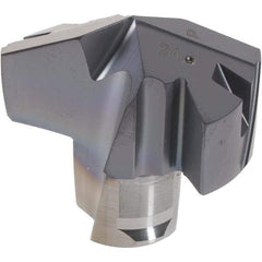 Iscar - Series ICM, 0.98" Diam Grade IC908 140° Replaceable Drill Tip - Carbide, TiAlN Finish, 24 Seat Size, Through Coolant - Industrial Tool & Supply