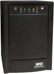 Tripp-Lite - 15 Amp, 750 VA, Tower Mount Line Interactive Backup Uninterruptible Power Supply - Backup 10 min with Full Load & 54-1/2 min with Half Load, 120 VAC Input & Output, 500 Watt Output, 1 Phases, 6 Outlets - Industrial Tool & Supply