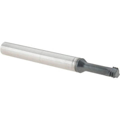 Iscar - 1/4-28 UNF, 0.197" Cutting Diam, 3 Flute, Solid Carbide Helical Flute Thread Mill - Internal Thread, 0.57" LOC, 2-1/2" OAL, 1/4" Shank Diam - Industrial Tool & Supply