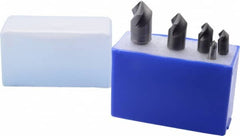 M.A. Ford - 5 Piece, 1/4 to 3/4" Head Diam, 82° Included Angle, Single End Countersink Set - Industrial Tool & Supply